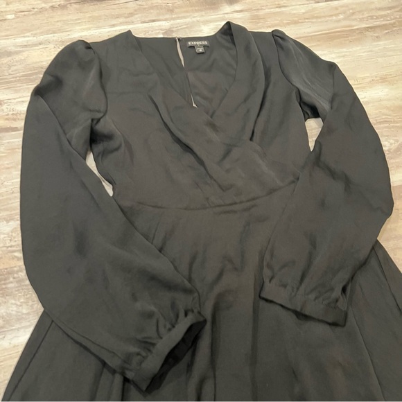 Express Black Long Sleeve Dress - Picture 2 of 3